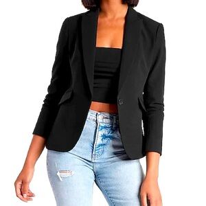 Express Editor Blazer, Black, Size 2